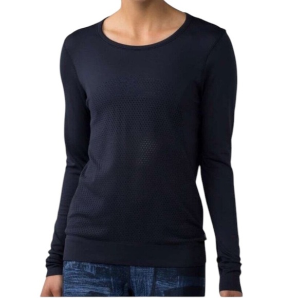 lululemon athletica Tops - Lululemon Navy Long Sleeve Breeze Top